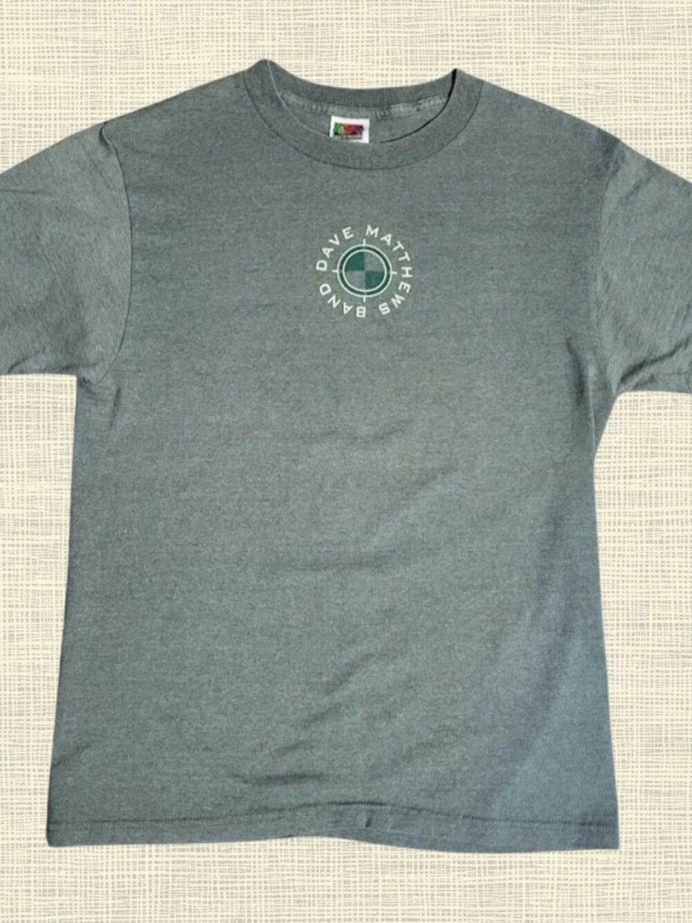 Vintage Dave Matthews Band Shirt Men’s Medium Green Double Sided Rock Band 2001